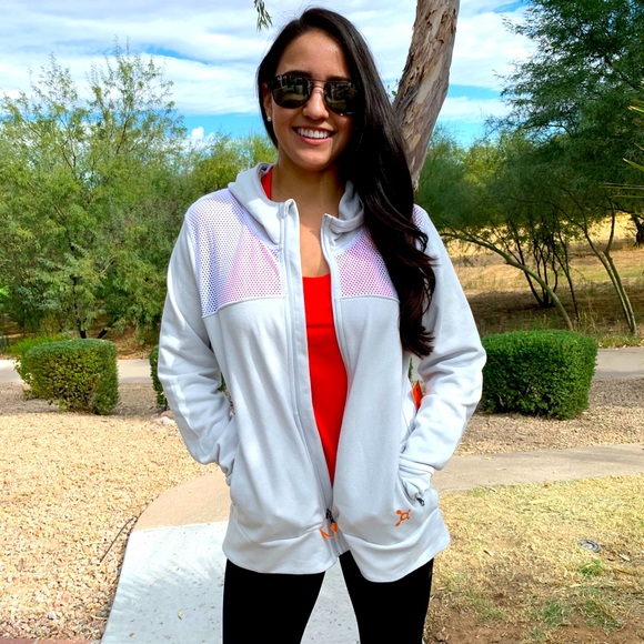 Orangetheory Tops - ORANGETHEORY Fast Track Zip Vent Hoodie/Sweatshirt